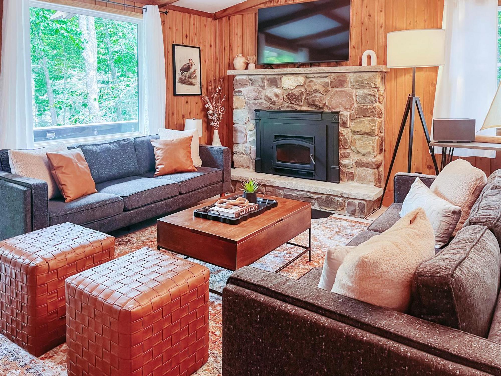 Stylish And Cozy Cabin, Walking Distance To Big Bass Lake Gouldsboro Eksteriør billede